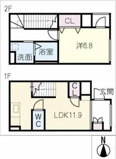 Calm seis【2階】の間取り