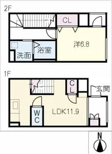 Calm seis【1階】の間取り
