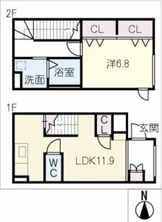 Calm seis【2階】の間取り