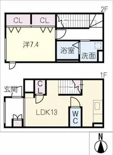 Calm seis【1階】の間取り