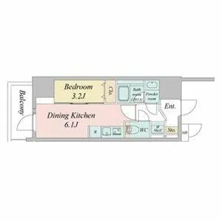ルネフラッツ今池駅前SOUTH【0901号室】の間取り