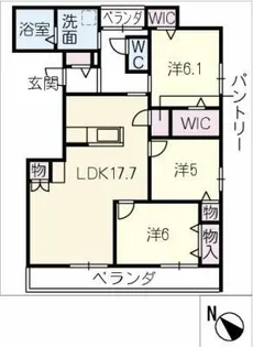 Lumeto春岡【2階】の間取り