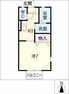 パークアベニュー21【2階】の間取り