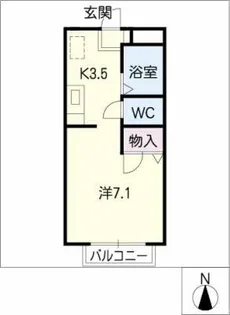 WEST VILLAGE【1階】の間取り