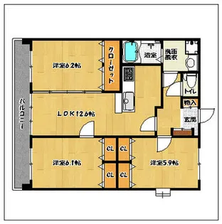 グラシア有田【2階】の間取り