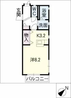 マイウェイディアス21【1階】の間取り