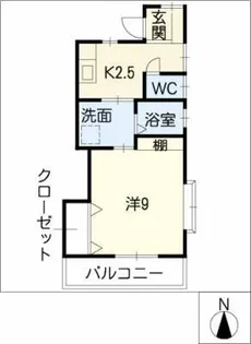 フレンドリー羽博園【2階】の間取り
