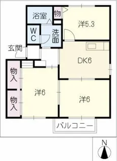 GRACE MⅡ【1階】の間取り