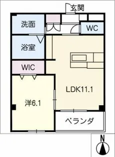 ランコントル【1階】の間取り