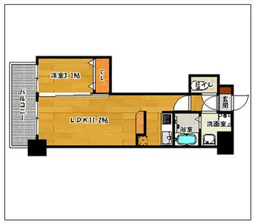 ルピナス天神【7階】の間取り