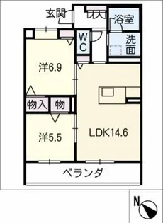ベレッツァ本郷【3階】の間取り