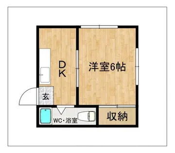 第2三和ハイツ【1階】の間取り