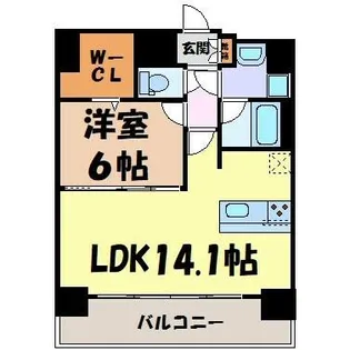 プレサンス錦プレミアム【14階】の間取り