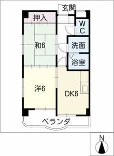 ヴェルドミールTAKEMURA【1階】の間取り