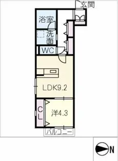 LA・LA【1階】の間取り