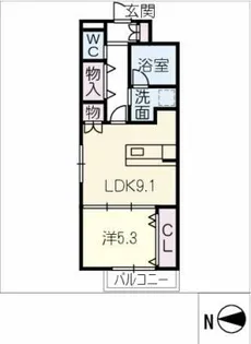 LA・LA【1階】の間取り