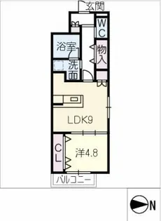 LA・LA【1階】の間取り
