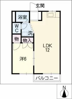 KUR HAUS N A棟【2階】の間取り