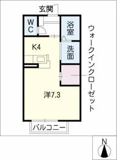 スカイヴィレッジ浜道A棟【1階】の間取り