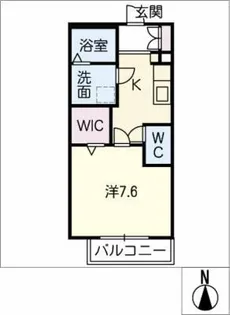 リヴァプールキタ【1階】の間取り