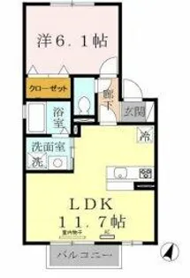ウィルモア垂水A棟【2階】の間取り
