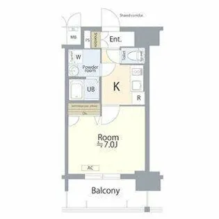 エスリード大須観音プリモ【6階】の間取り