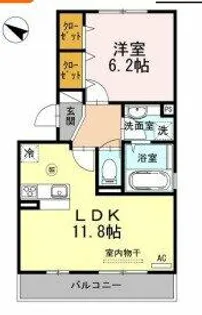 グランソレイユ南多聞台【2階】の間取り