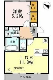 グランソレイユ南多聞台【2階】の間取り