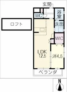 アメニティ垣戸【4階】の間取り