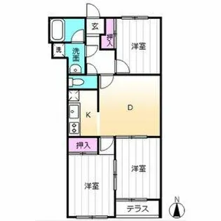 アクシス和宏【103号室】の間取り