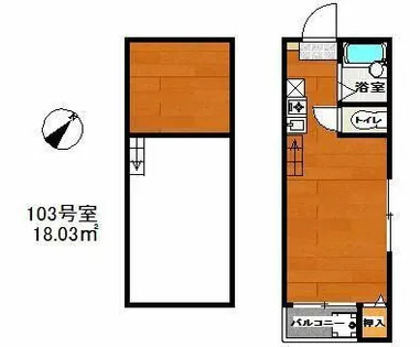 コーポ和幸【103号室】の間取り