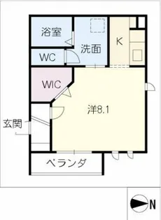 タウンコート清住【1階】の間取り