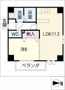 シェルジェ覚王山【9階】の間取り