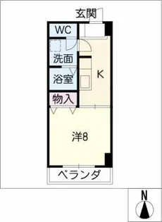 グレン清友Ⅰ【8階】の間取り