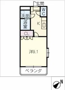 レジデンスA【1階】の間取り