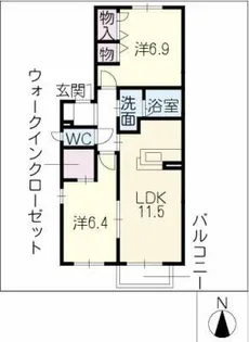 ハミングバード【1階】の間取り