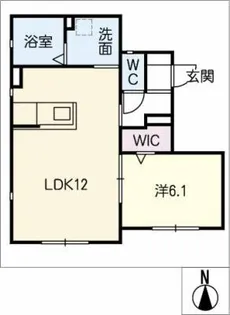 ラ・カーサ・フェリーチェ【1階】の間取り