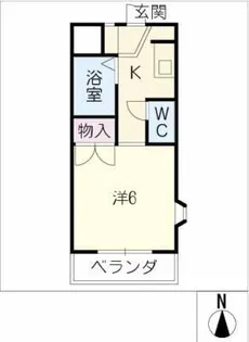 ブルームてんま【2階】の間取り