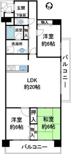 ライオンズマンション北鈴蘭台第2【818号室】の間取り
