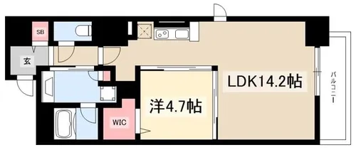 OASIS金山【1002号室】の間取り