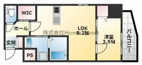 リアライズ布施駅前【705号室】の間取り