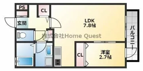 ル・プラトー【2階】の間取り