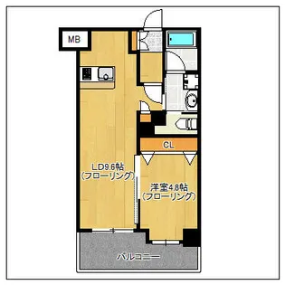 S-FORT筑紫通り【406号室】の間取り
