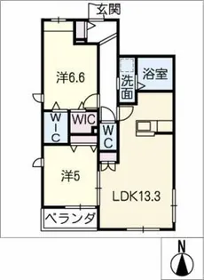 コンフィアンス【2階】の間取り