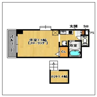 Canal 80【403号室】の間取り