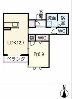 ジュネス東山【3階】の間取り