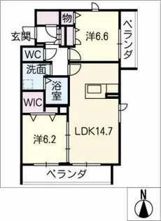 LOTOS BLUME【2階】の間取り