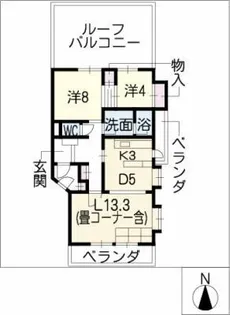 アメニティハウス樹木【4階】の間取り