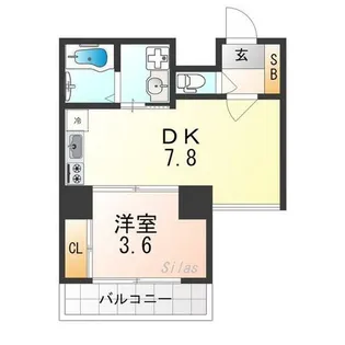 ウインズコート京都西陣【7階】の間取り