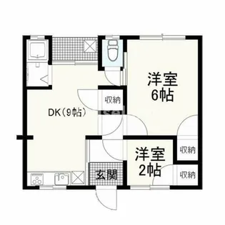 秀美荘【1階】の間取り